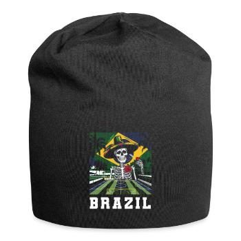 Brasilien Brazil shirt Brasilianer Rio de Janeirao - Jersey-Beanie - Schwarz - Vorne