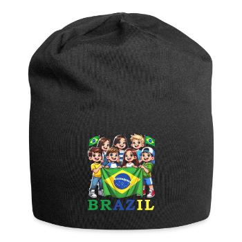Brazil Brazil shirt Brazilian Rio de Janeirao - Jersey Beanie - black - Front