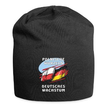 POLISH ROOTS, GERMAN GROWTH - Jersey Beanie - black - Front