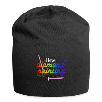 I Love Diamond Painting - Jersey-Beanie - Schwarz - Vorne