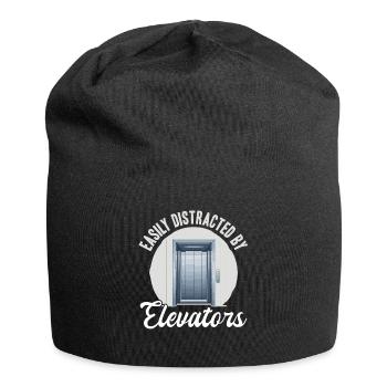 Ascenseur pour les tout-petits et les enfants facilement distraits - Bonnet en jersey - noir - Devant