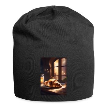 Croissants - Bonnet en jersey - noir - Devant