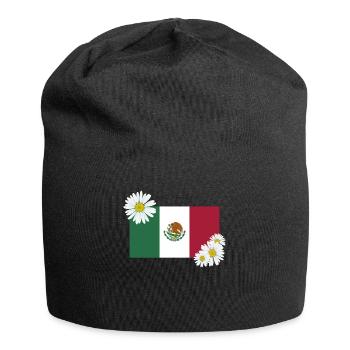 Mexico Mexico Mexican Gift Flag Football - Jersey Beanie - black - Front
