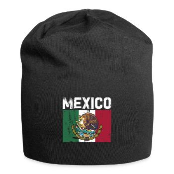 Mexico Mexico Mexican Gift Flag Football - Jersey Beanie - black - Front