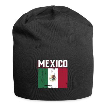 Mexico Mexico Mexican Gift Flag Football - Jersey Beanie - black - Front