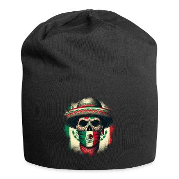 Mexico Mexico Mexican Gift Flag Football - Jersey Beanie - black - Front