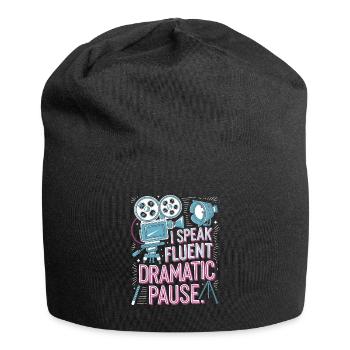 Schauspieler - Jersey-Beanie - Schwarz - Vorne
