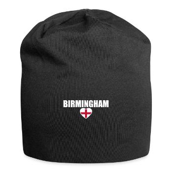 Birmingham Angleterre Drapeau anglais Anglais - Bonnet en jersey - noir - Devant