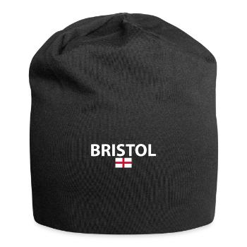 Bristol Angleterre Anglais Drapeau Anglais - Bonnet en jersey - noir - Devant