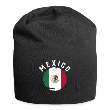 Mexico Mexico Mexican Gift Flag Football - Jersey Beanie - black - Front