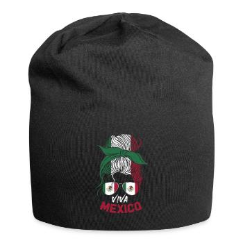 Mexico Mexico Mexican Gift Flag Football - Jersey Beanie - black - Front