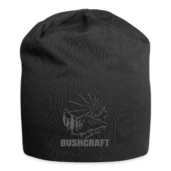 Bushcraft - Busch Genie mit Craftiness - Jersey-Beanie - Schwarz - Vorne