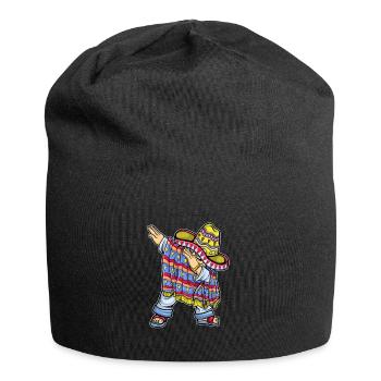 Mexique Mexique Cadeau mexicain Flag Football - Bonnet en jersey - noir - Devant