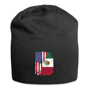 Mexico Mexico Mexican Gift Flag Football - Jersey Beanie - black - Front