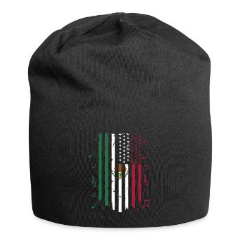 Mexique Mexique Cadeau mexicain Flag Football - Bonnet en jersey - noir - Devant