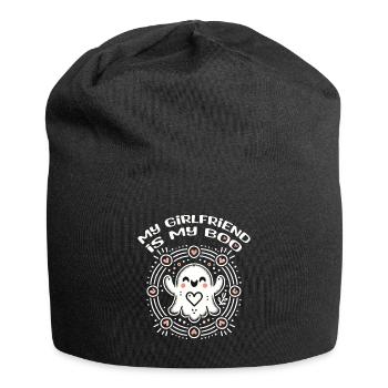 Meine Freundin Ist Mein Boo Liebe Geister - Jersey-Beanie - Schwarz - Vorne