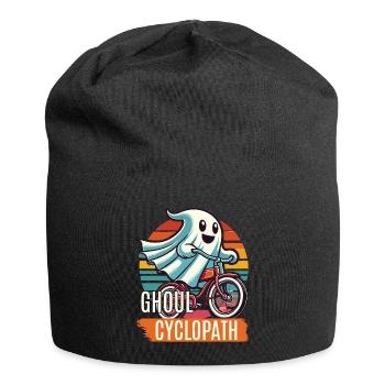 Bicycle riding ghost friend - Jersey Beanie - black - Front