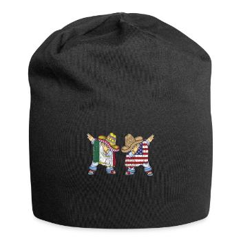 Mexico Mexico Mexican Gift Flag Football - Jersey Beanie - black - Front