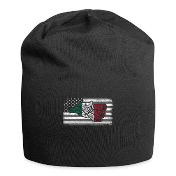 Mexico Mexico Mexican Gift Flag Football - Jersey Beanie - black - Front