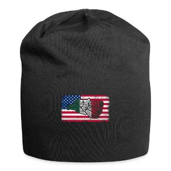Mexique Mexique Cadeau mexicain Flag Football - Bonnet en jersey - noir - Devant