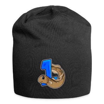Numéro 1 Numéro Un - Motif Anguille Poissons - Bonnet en jersey - noir - Devant