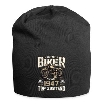 Motard 77e anniversaire novembre 1947 Motard - Bonnet en jersey - noir - Devant