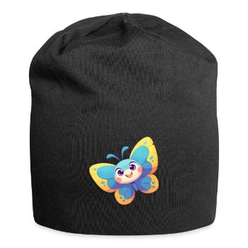 Butterfly Schmetterlinge Schmetterling - Jersey-Beanie - Schwarz - Vorne