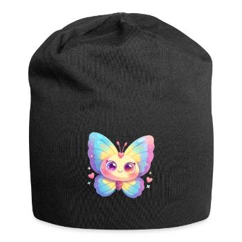 Butterfly Schmetterlinge Schmetterling - Jersey-Beanie - Schwarz - Vorne