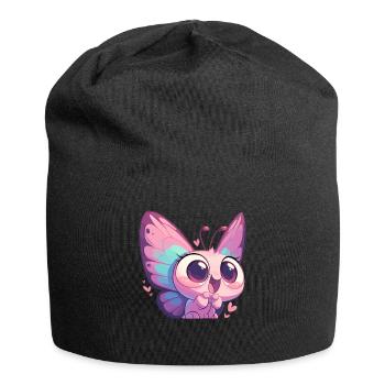 Butterfly Schmetterlinge Schmetterling - Jersey-Beanie - Schwarz - Vorne