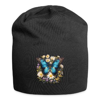 Butterfly Schmetterlinge Schmetterling - Jersey-Beanie - Schwarz - Vorne