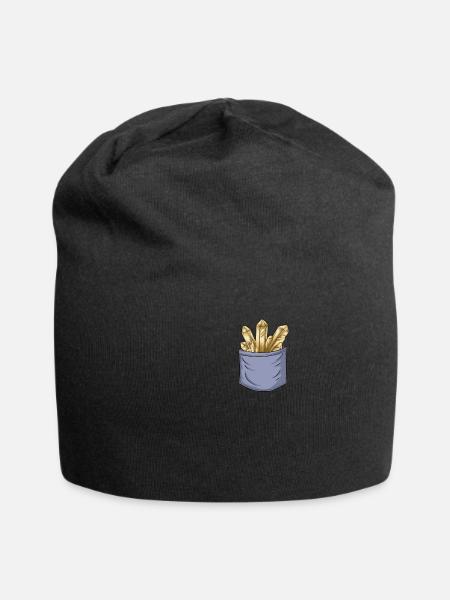 Mineraliensammeln Brusttasche Geologe Mineral - Jersey-Beanie - Schwarz