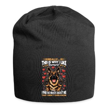 German Shepherd Dog Breed Really - Jersey-Beanie - Schwarz - Vorne