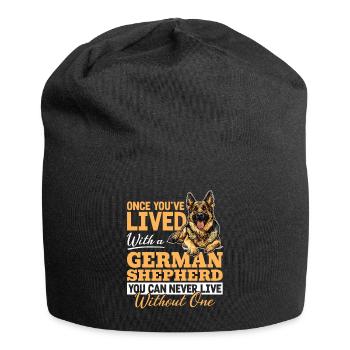 German Shepherd Dog Breed - Jersey Beanie - black - Front