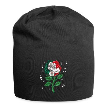 Mexiko Mexico Mexikaner Geschenk Flagge Fußball - Jersey-Beanie - Schwarz - Vorne