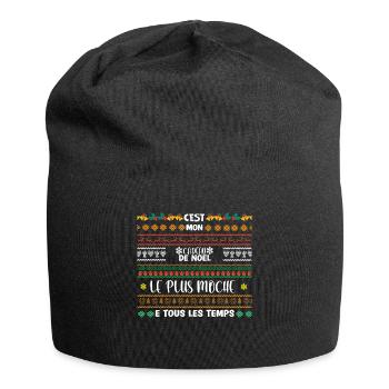 c'est mon cadeau de Noël le plus moche - Bonnet en jersey - noir - Devant