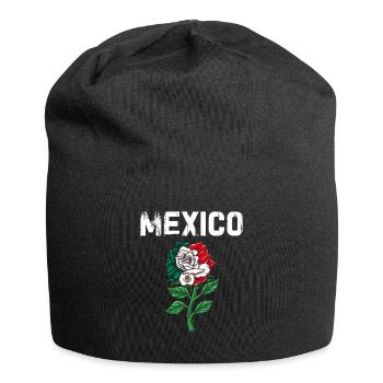 Mexique Mexique Cadeau mexicain Flag Football - Bonnet en jersey - noir - Devant