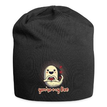 Tu es mon amour fantôme - Bonnet en jersey - noir - Devant