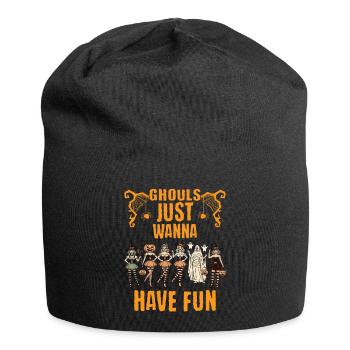 Les goules veulent juste s’amuser Halloween - Bonnet en jersey - noir - Devant