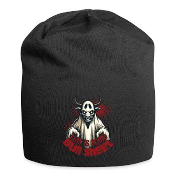 Cheeky bull with saying for humorous occasions - Jersey Beanie - black - Front