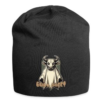 Bull Sheet Lustige Illustration Halloween - Jersey-Beanie - Schwarz - Vorne
