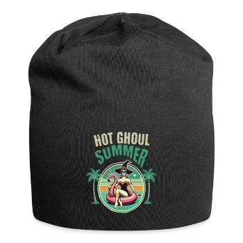 Hot Horror Summer Witches Flamingo - Jersey Beanie - black - Front