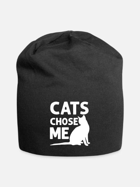 Cat Dad Gifts - Jersey-Beanie - Schwarz