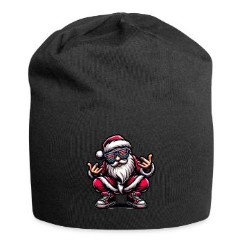 Santa Claus is dancing on xmas Christmas funny - Jersey-Beanie - Schwarz - Vorne