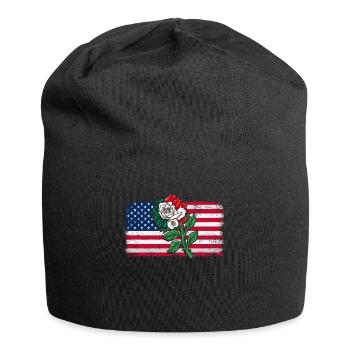 Mexique Mexique Cadeau mexicain Flag Football - Bonnet en jersey - noir - Devant