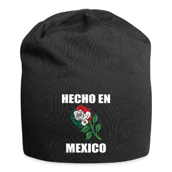 Mexiko Mexico Mexikaner Geschenk Flagge Fußball - Jersey-Beanie - Schwarz - Vorne