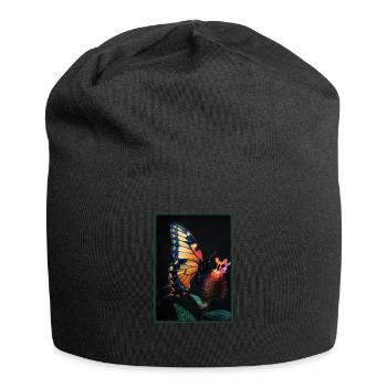 Butterfly Schmetterlinge Schmetterling - Jersey-Beanie - Schwarz - Vorne