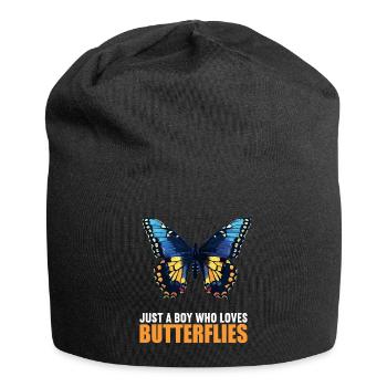 Butterfly Schmetterlinge Schmetterling - Jersey-Beanie - Schwarz - Vorne