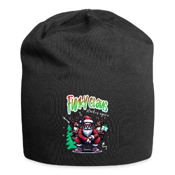Santa Claus is dancing on xmas Christmas funny - Jersey-Beanie - Schwarz - Vorne