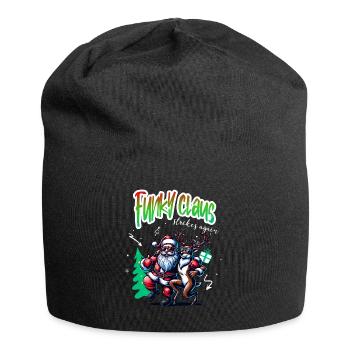 Santa Claus is dancing on xmas Christmas funny - Jersey-Beanie - Schwarz - Vorne