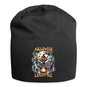 Halloween, Style de vie, Effrayant, Amusant - Bonnet en jersey - noir - Devant
